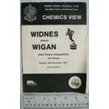 1977 programme Widnes v. Wigan, JP 3rd round
