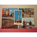 LONDON, Multiview used postcard Photographic Gr...