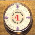 (1) $1. Brighton Casino Chip - Atlantic City, N...