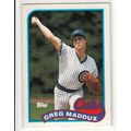 1989 Topps Greg Maddux baseball card #240 – Cubs