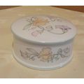 Ceramic Lidded Trinket Pot by Saddler Sweet Pea...