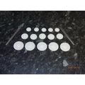 PACK OF 15 PINION MINATURE PLASTIC GEARS COGS 1...