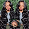 24 Inch 5X5 HD Lace Closure Wigs Human Hair Wea...