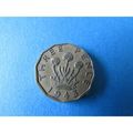1943 GEORGE VI BRASS THREEPENCE - COIN - 1 FREE...