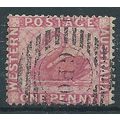 Western Australia 1888 SG103 1d Carmine-Pink Wm...