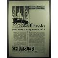 1930 Chrysler Imperial Car Ad - Proves What It Is