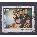 INDIA 1976 WILDLIFE 1R LEOPARD USED SG827