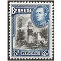 Bermuda 1941 SG114a 3d Black & Deep Blue Mounte...