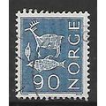 NORWAY 1962 RUNIC DRAWINGS 90 ORE BLUE SG540B F...