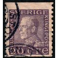 Sverige Sweden 1921 King Gustaf V 20ore Used Stamp