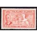 FALKLAND ISLANDS Sg181 1952 1s3d ORANGE FINE LI...