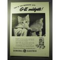 1950 General Electric Midget Flash Bulb Ad - Ki...