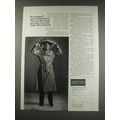 1991 Lands' End Triple Threat Trench Coat Ad - Be prepared! Advises Rick Rusch.