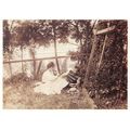 Edwardian French Couple Picnic By Vers Riversid...