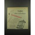 1955 Vogue Cigarettes Advertisement - Vogue fashion's smartest cigarette