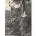 CHIVALRY 1885 Frank Dicksee - R.S. Lueders VICT...