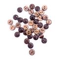 10mm Natural Brown Coconut Buttons Baby Cardiga...
