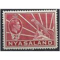 Nyasaland 1942 SG133a 2d Carmine Mounted Mint ....