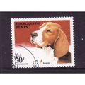 BENIN DOGS 1995 SG 1306 50F BEAGLE DOG FINE USED