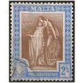 Malta 1922 SG135 2/- Brown & Purple Fine Used ....