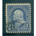 Used 264 1c Benjamin Franklin Fine Plus M02897