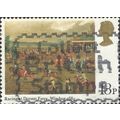 GB, HORSE, Racing at Dorsett Ferry, brown 1979, 13p