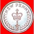 CROWN (1971-1984): GREAT BRITAIN ★ HALF NEW PEN...