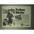 1980 Colt Python Hunter Revolver Ad