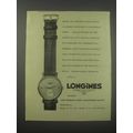 1954 Longines Watches Ad - Before the clear and candid face of a Longines watch