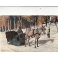 Montreal Typical Sleigh Artist Unknown Postcard...