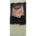 Collection of gothic style black jewellery