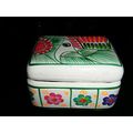 Mexican Folk Art Jewelry Pottery White Multi Co...