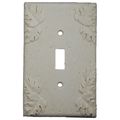 Deco Electrical Plates Single Toggle Leaf Ivory