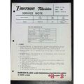 EMERSON 1951 TV model 683B Television Service N...