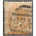 Malta 1882 SG18 1/2d Orange-Yellow Wmk Crown CA...