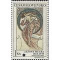 CZECHOSLOVAKIA, FINE ART, Dance, Mucha, white 1...