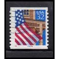 Used 2915Av 32c U.S. Flag Over Porch Fine CNS 8...