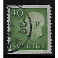 SWEDEN 1951 KING GUSTAV VI ADOLF 40 ORE GREEN W...