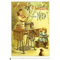 Advertising WHEELER & WILSON SEWING MACHINES Po...
