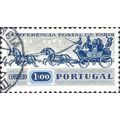 PORTUGAL, Mailcoach, blue 1963, 1Esc