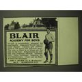 1918 Blair Academy for Boys Ad