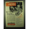1950 Link-Belt Silent Chain Drives Ad - Peak Pr...