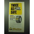 1969 Delta Duraglas Tire Ad - Twice as Safe