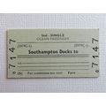 BR Southampton Docks - Blank Ticket