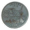 Arizona State Quarter Fridge Magnet