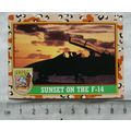 1991 Topps Desert Storm No. 86 Sunset on the F-14