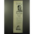 1951 Frances Denney Invisible Beauty strap Ad - A new cosmetic