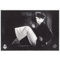 1930s German Lady Film Star Smoking Pipe On Set...