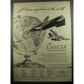 1955 Johnston & Murphy Lancia Shoes Ad - At home anywhere in the world