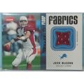 2006 Fleer JOSH MCCOWN (Lions) Fleer Fabrics je...